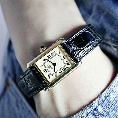 classic cartier tank watch|vintage cartier women's tank watch.